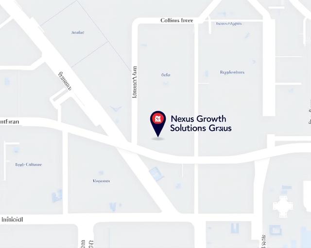 Map showing the location of Nexus Growth Solutions office on Collins Street in Melbourne.