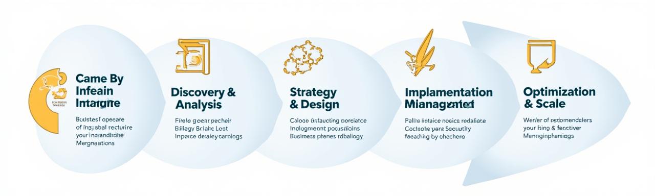 A diagram illustrating the four steps of the Nexus Growth Framework.