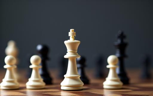 A chess board representing strategic business planning.